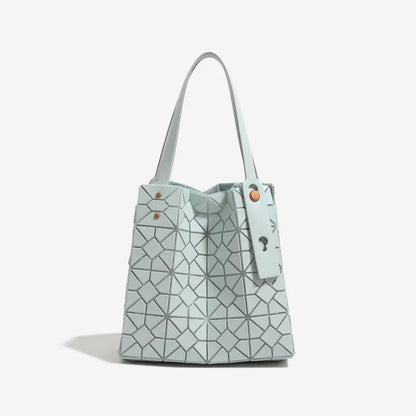 Fashion Geometric Diamond Tote Bag 2026 Versatile Six-grid Large-capacity Commuter Portable Armpit Bag New Style Handbags
