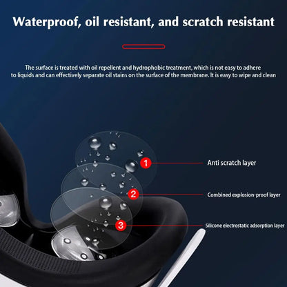 2/4Pcs VR Lens Film For Meta Quest 3 Lens Protector Anti-Scratch VR Headset Helmet Lens Film Accessories New