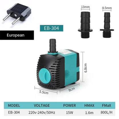 Small Adjustable Flow Rate Submersible Pump Fish Tank Aquarium Circulating Pump Bottom Filter Silent Suction Manure Change Pump