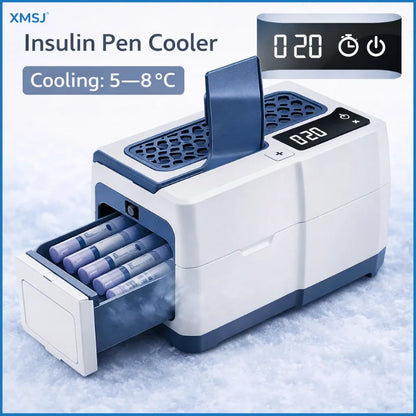 16800mAh Portable Insulin Cooler Case Mini Medicine Refrigerator 0-18C USB Charging Travel Cooling Box
