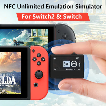 For Amiibo Chargeable Intelligent Simulator Emulator Bluetooth-Compatible Universal Writer for Switch2/Wiiu/3DS Game Accessories