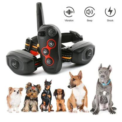 CC-PetPulse Electric Dog Training Device Remote Control Automatic Bark Stopper Collar Anti Bark Dog Collar Beep Alarm Waterproof