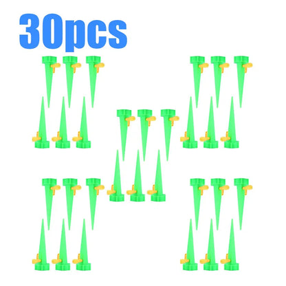 6-24pcs Auto Adjustable Drip Spike Water Bottle Irrigation System Self Dripper Automatic Device Indoor Plant Flower Greenhouse