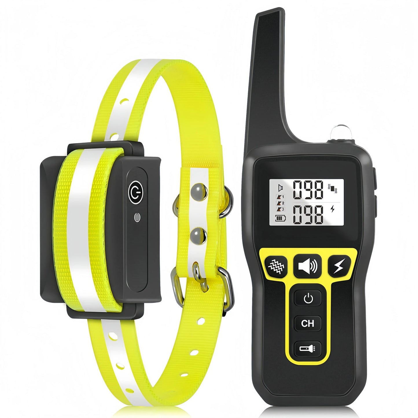 1000M Dog Training Collar IPX7 Waterproof Rechargeable Electric Shock Vibration Beep Remote Control Anti Bark for All Size Dogs