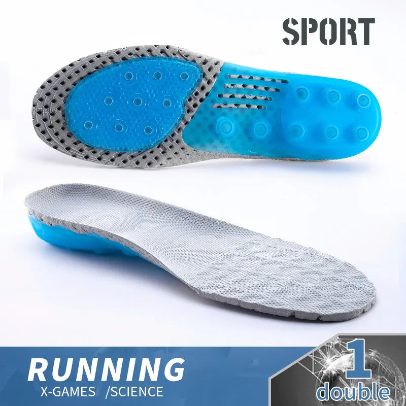 Premium Spring Silicone Gel Insoles Orthopedic Health Sole Pad For Shoes Insert Arch Support Pad For Plantar Fasciitis Feet Care
