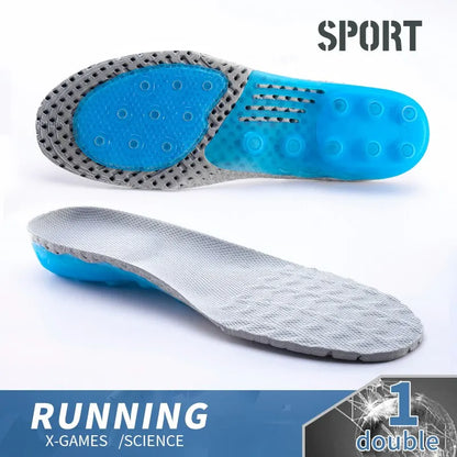 Premium Spring Silicone Gel Insoles Orthopedic Health Sole Pad For Shoes Insert Arch Support Pad For Plantar Fasciitis Feet Care
