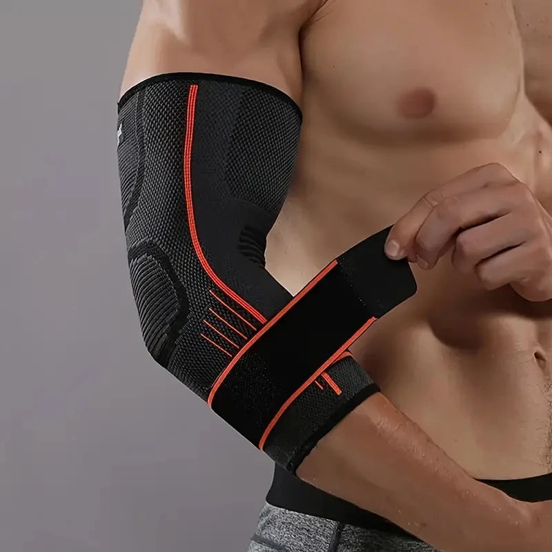 1pc/2pcs Nylon Elbow Compression Sleeve, Elastic Tennis Elbow Braces For Tendonitis, Arm Supports Golfer Elbow Support