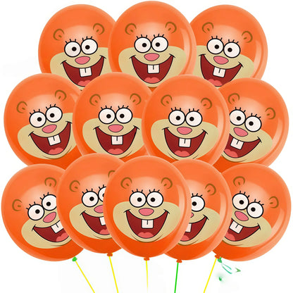 SpongeBob SquarePants Birthday Balloons Decoration Set 12/24/36/48Pcs Latex Balloons Party Supplies Favor Decorations
