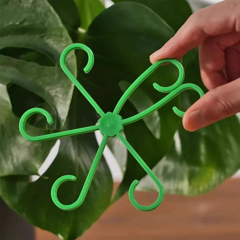 Flower Plant Stem Support Stakes Climbing Houseplant Stand Frame Plastic Garden No Stake Trellis Indoor Plant Holder Rack Hoops
