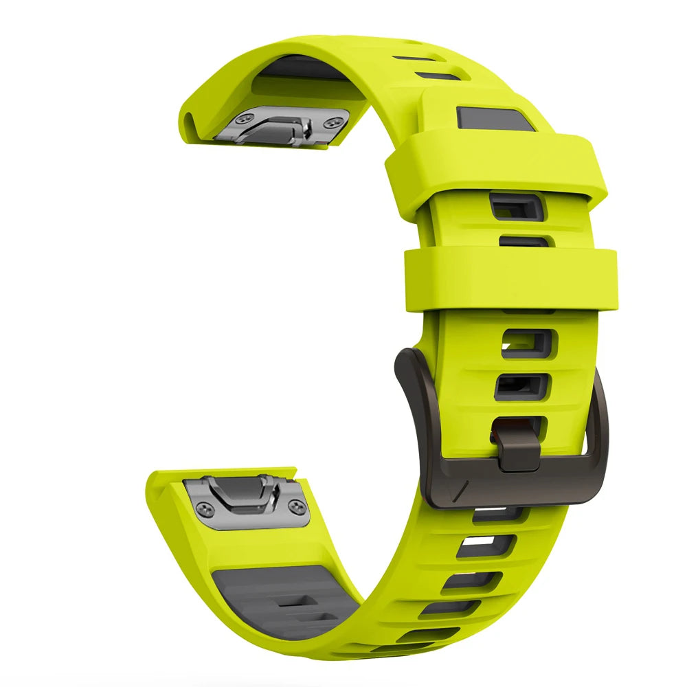 26/22/20mm QuickFit Silicone Watch Band for Garmin Fenix 9 8 Durable Breathable Sport Replacement Strap for Garmin Fenix 9 8 Pro