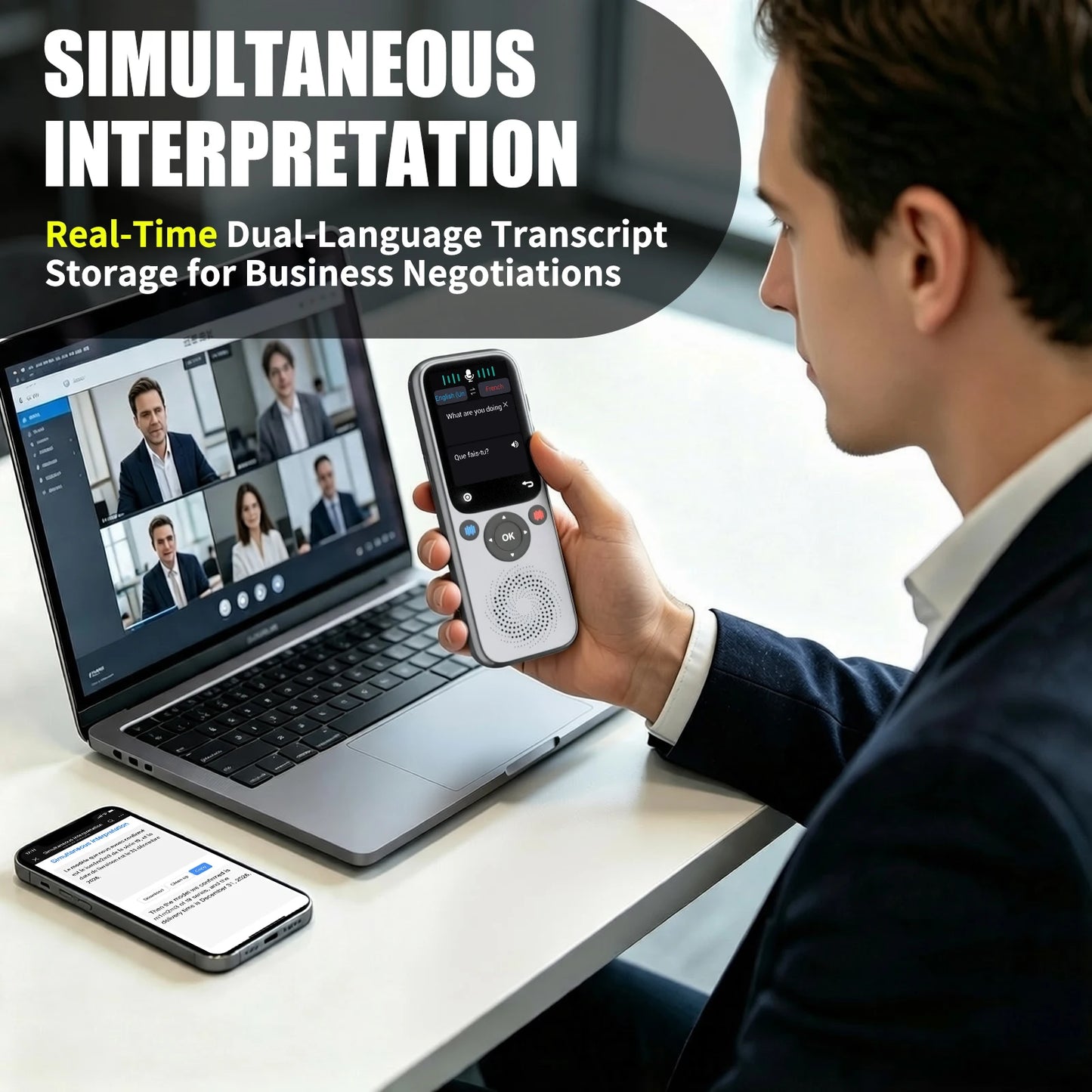 Language Translator Device Support 138 Real-time Language Translator Translation AI Translator with ChatGPT Translator