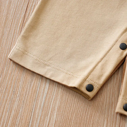 0-18 Baby Bodysuit Gentleman Style Handsome Formal Cotton Comfortable Soft Boys And Girls Summer Short Sleeved Newborn Clothes