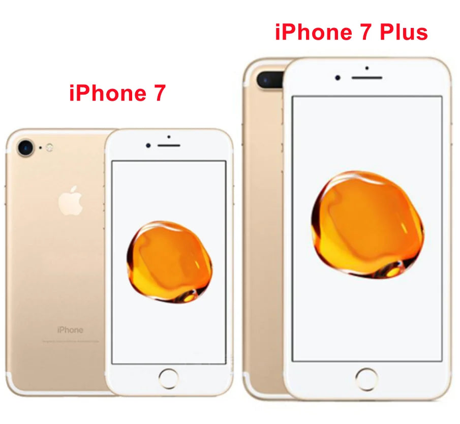 Apple iPhone 7 / 7Plus 32GB 128GB 256GB ROM 4.7'/5.5' IPS LCD 12MP 4G LTE Quad Core IOS NFC Original Unlocked Mobile Phone