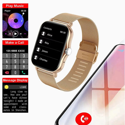 2026 New Multifunctional Smart Watch Men Women Bluetooth Connected Phone Music Fitness Sports Bracelet Sleep Monitor watch ht30