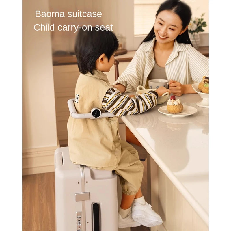 KO-KU 20 inch Carrier suitcase for children can sit and ride Aluminium Frame Travel suitcase with brake wheels 어린이캐리어