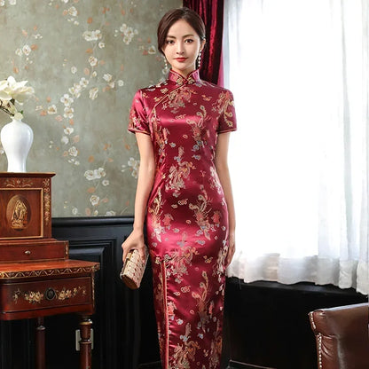 Fashion Clothes Party Vintage Casual Summer Elegant Traditional Chinese Clothing Cheongsams Chinese Dress Qipao Ethnic Style