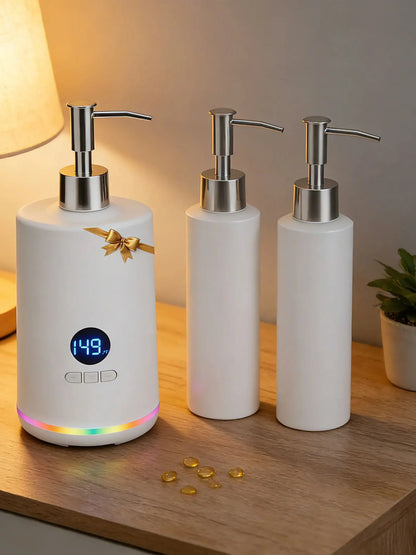 Massage Oil Warmer Lotion Cream Heater With LED Display with Double Bottle For Home Salon Spa Massage Quick Heating