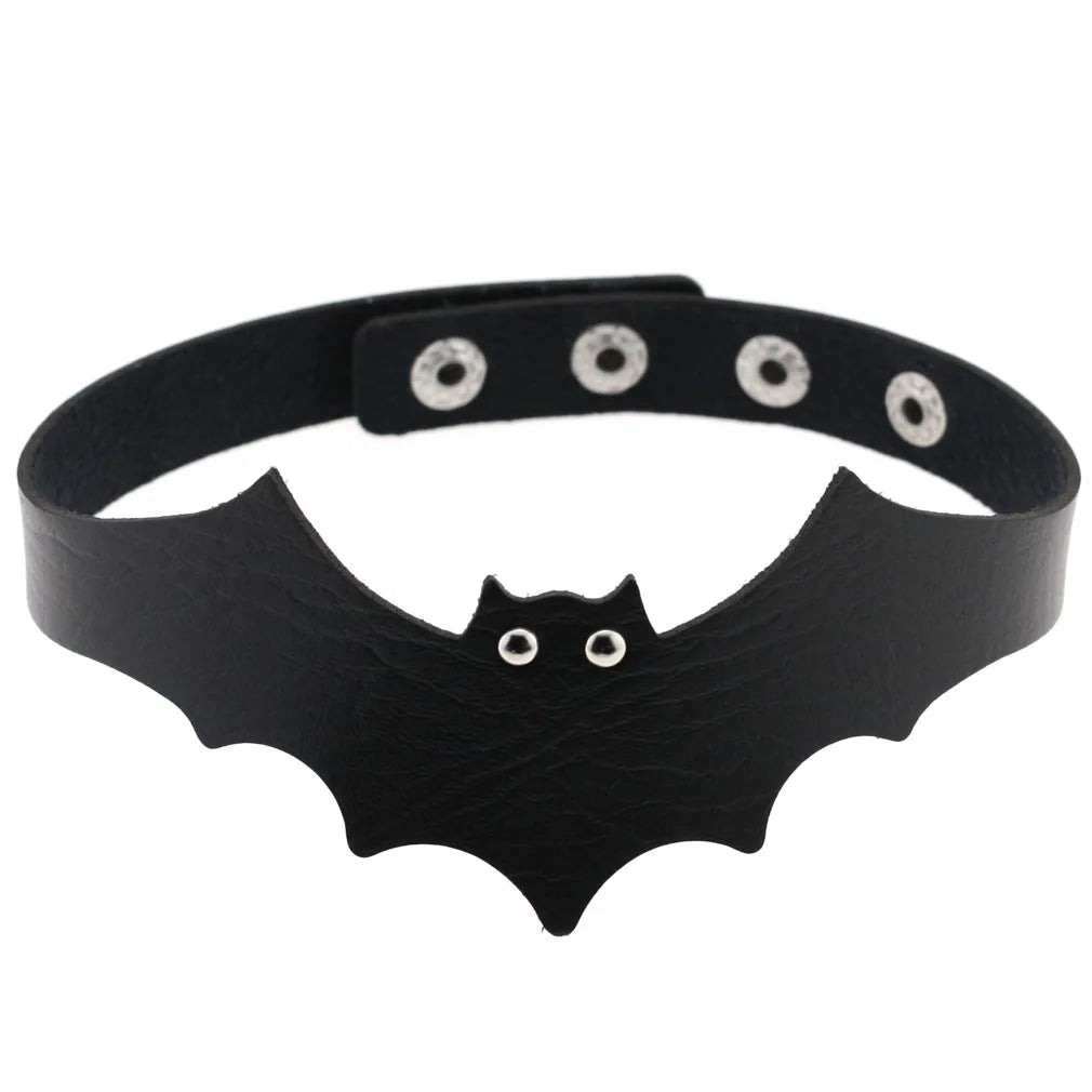 DIEZI Vintage Sweet Cool Hip Hop Rivet Choker Necklace Harajuku Gothic Club Black PU Leather Collar Torques Necklace Jewelry