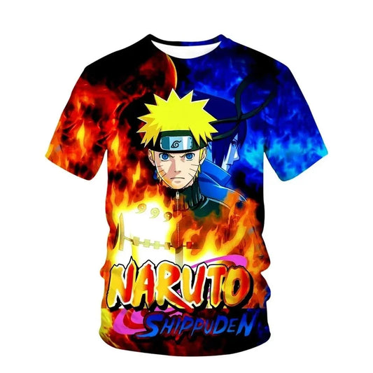 Naruto Cosplay Unisex 3D Printed T-shirt, Children's Street Wear, Harajuku Style T-shirt Top, 2026 Gift Short Sleeved Shirt