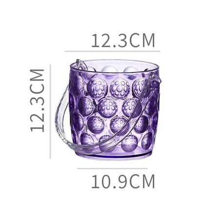 〔HM4〕Transparent Wine Ice Cooler For Party Home Whisky Ice Bucket Ice Champagne Bucket Thermal Beer Bucket Bar Accessories