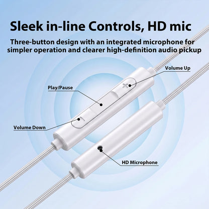 Type C Headphones For Samsung Galaxy S26 S25 S24 S23 Ultra Wired Earphones A57 A56 A55 A35 Z Fold 5G 3.5mm Jack Earbuds Headsets
