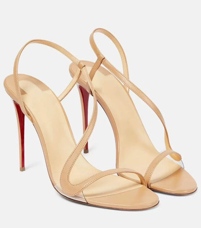 Ladies' Summer New Multi Color Serpentine Grass Stiletto Sandals Sexy Party Fashion Show 35-44 Large Women's Sandals