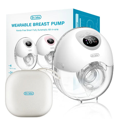 MAMIJOY Wearable Electric Breast Milk Extractor 4 Modes 36 Suction Levels Hands Free Breast Pumps Milk Collector with Travel Bag