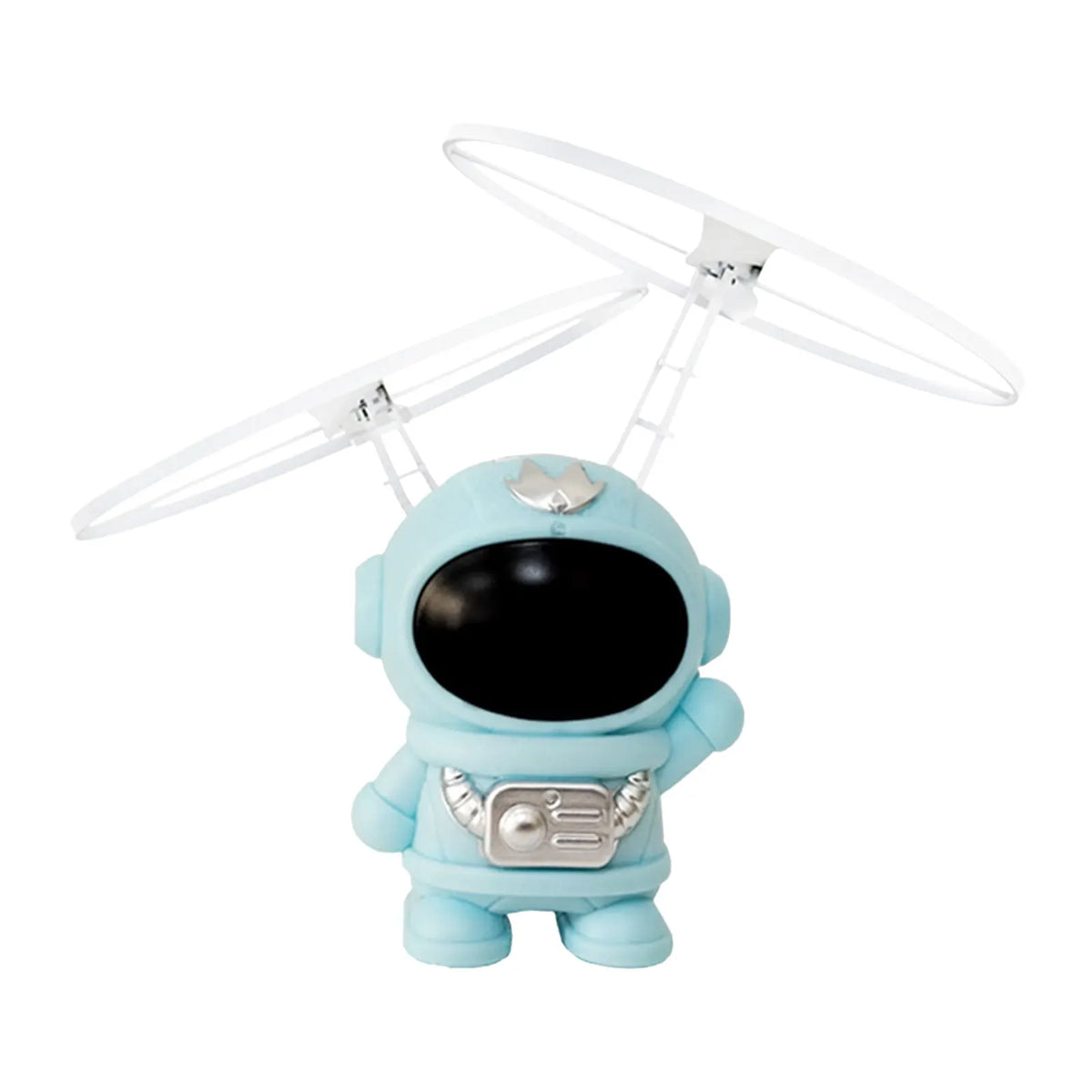 Flying Robot Astronaut Toy Aircraft High-Tech Hand-Controlled Drone Interactive Dual Wings with Lights Outdoor GiftS for Kids