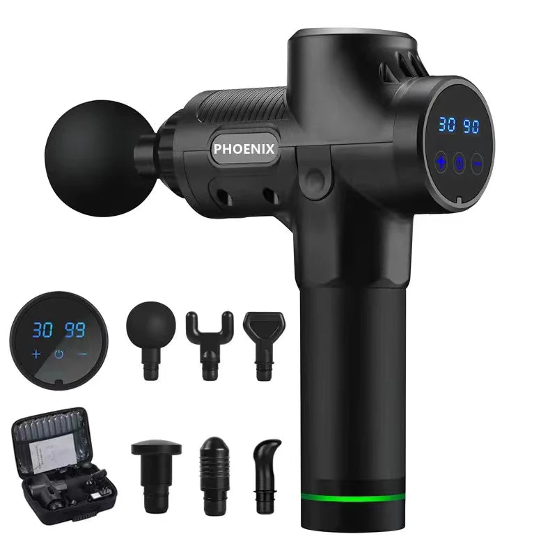PHOENIX A2 PRO ATHLETE MASSAGE GUN High Frequency Massage Gun Muscle Relax Body Relaxation Electric Massager with Portable Bag