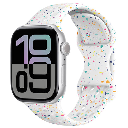 Silicone Strap For Apple Watch 11 10 9 8 7 46mm 45mm 42mm 41mm Ultra 3/2 49mm Breathable Bracelet Wristband iWatch 6 5 4 SE 44mm