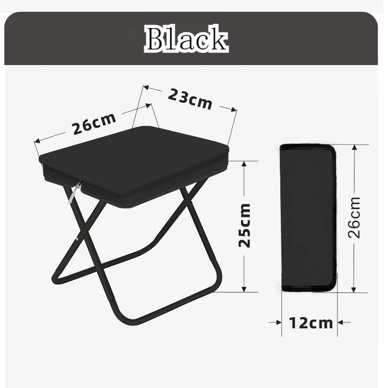 Summer days call for outdoor fun! Use this compact folding stool for family camping, backyard parties, hiking and fishing trips.