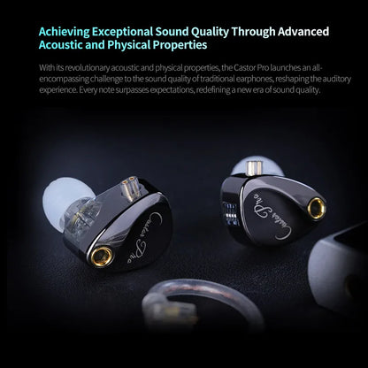 KZ Castor PRO 2DD in Ear HiFi Earphones High-end Tunable Earphones Stets A New Benchmark for Hfi Sound Quality Bass Headsets
