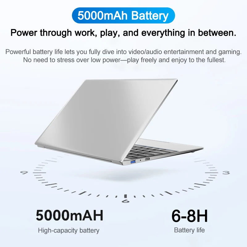 New 14.1' Laptop Intel Core I9-9900 32GB 2TB Gaming PC Ultra Slim Office Study Computer PC Windows 11 Pro 1920*1080 HD