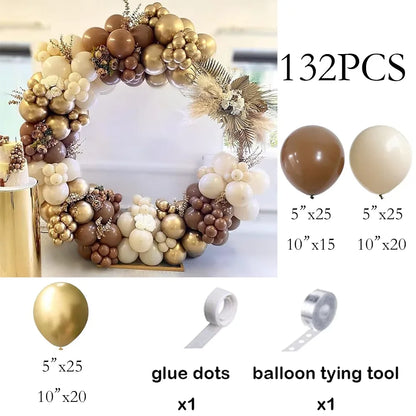 Metallic Gold White Balloons Garland 30th Birthday Party Decor Balloon Arch Kit Wedding Graduation Anniversary Decoration Globos