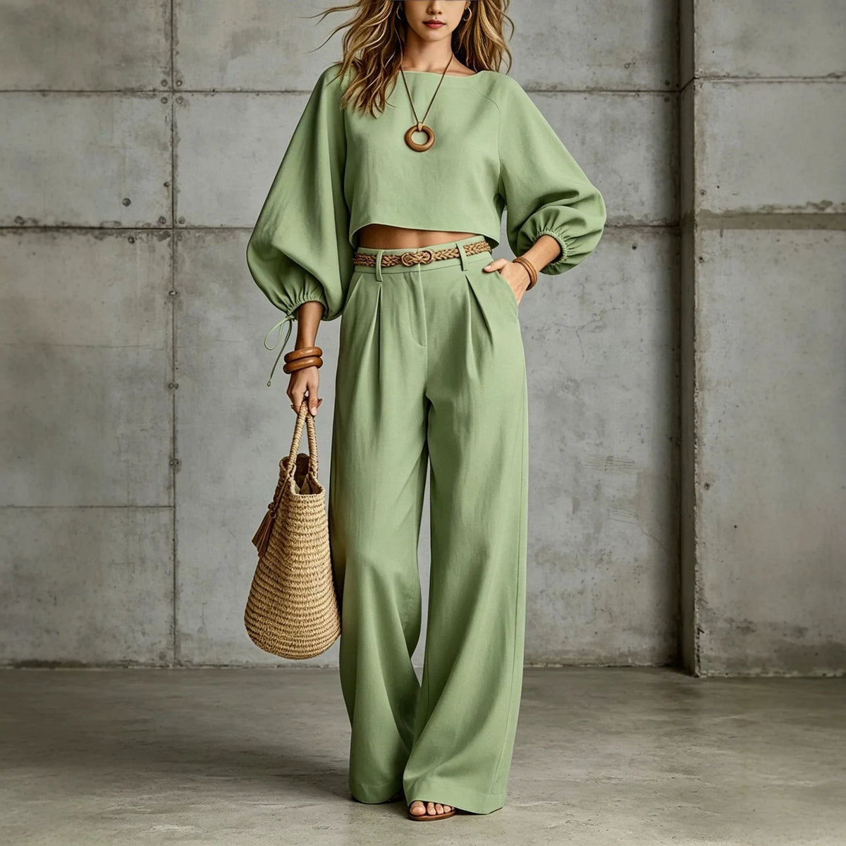 Summer and Autumn New Casual Women's Wear in Europe, America, and Europe Large Loose Cotton Hemp Casual Pants