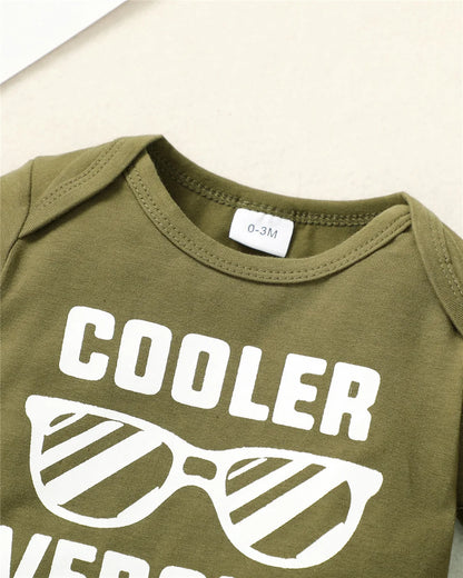0-18 Months Newborn Baby Boy 3PCS Clothes Set Letters Print