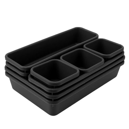 Closet  Cover Storage Drawer Storage Box Kitchen Bathroom Storage Trays Sundries Jewellery Holder 8pc/set Make Up Organizer Box