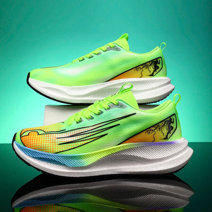 Running shoes professional fitness carbon board men's sports marathon lightweight women's comfortable non slip sports shoes