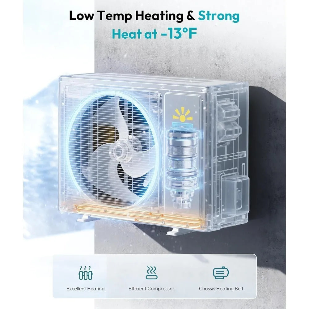 18000 BTU Mini Split Air Conditioner Heat Pump 21 SEER2, Custom