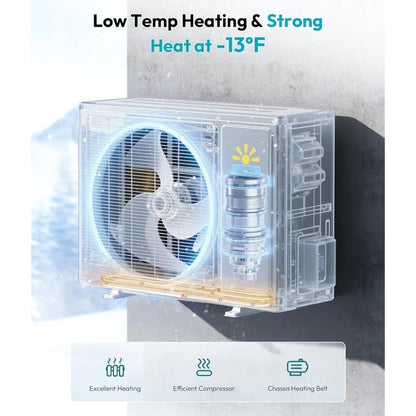 18000 BTU Mini Split Air Conditioner Heat Pump 21 SEER2, Custom