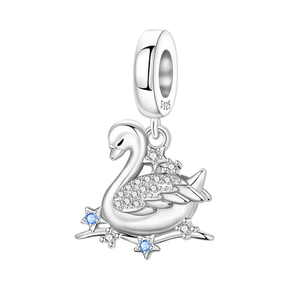 Hot Sale 925 Sterling Silver Dog Cat Cute Pet Animals Pendant Birthday Party Gift for Women Bangle Bracelet Necklace DIY Jewelry