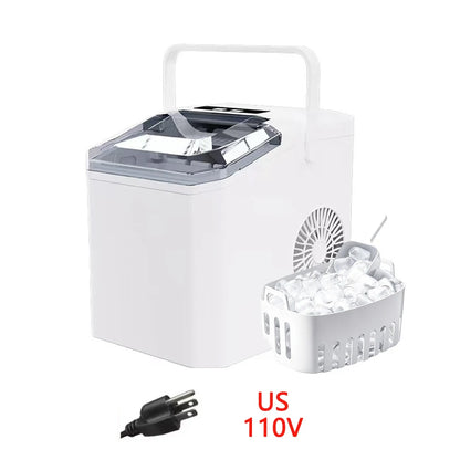 Countertop Portable Ice Maker Quick Production Bullet‑Style Hollow Ice Cubes Compact Ice Making Machine for Home & Outdoor