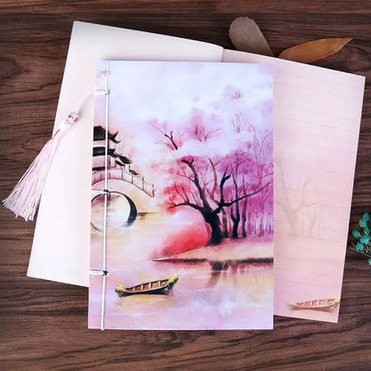 1PC Vintage Retro Chinese Style Notebook Sketchbook Journal Diary Book Notepad Weekly Planner Stationery Office School Supplies