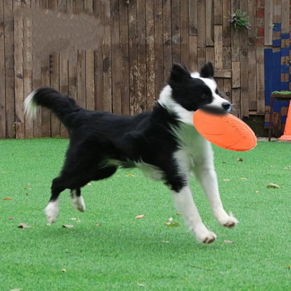 Interactive Silicone Flying Saucer Toy for Dogs And Cats Chew Resistant Flying Disc Pet Game Perfect for Puppy Training Fun