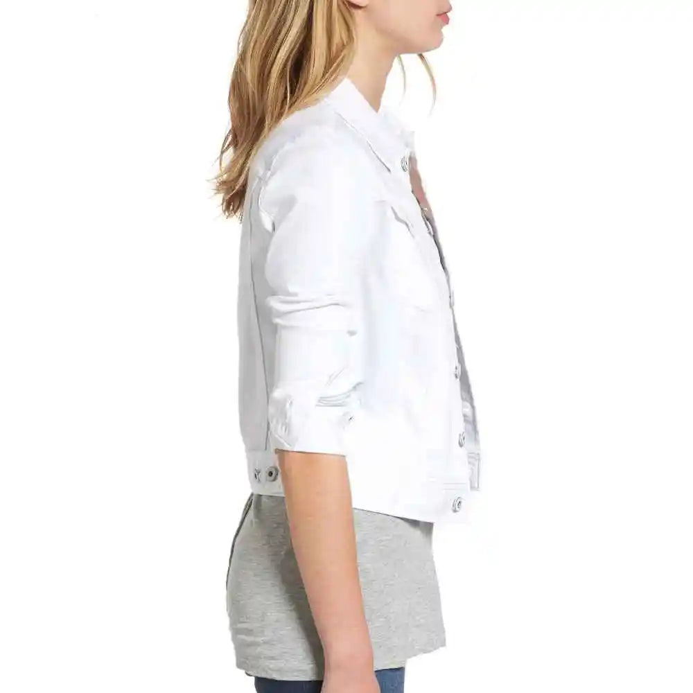 New Arrival Stand Collar Oversize Long Sleeve Women Denim Jackets Latest Design Low Price Plain Color Ladies Denim Jacket