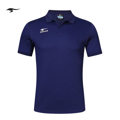 SUNAIS Men's Quick Dry Polo Shirt Breathable Football Training Short Sleeve T-shirt Outdoor Daily Casual Tops 730613