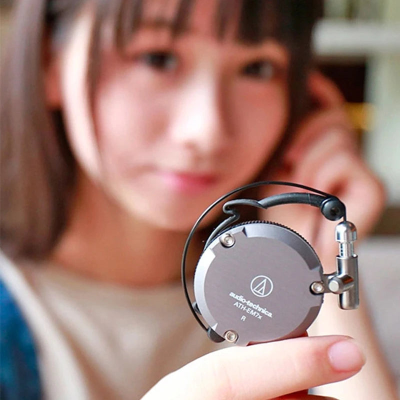 Audio-Technica ATH-EM7X Wired Earhook Headphone 3.5mm Jack Classic Female Vocal Headset, Persona Yuuki Makoto Same Style Earphon