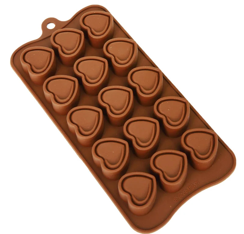 Silicone Chocolate Molds, Non-Stick Candy Molds for Making Bite Size Chocolates, Candies, Truffles, Gummies, Jelly