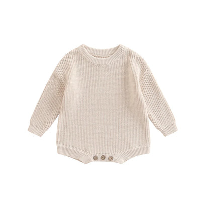 0-2Y Knitting Newborn Baby Girl Boy Spring Autumn Clothes Cute Long Sleeve Sweater Romper Jumpsuit Casual New born Outfits