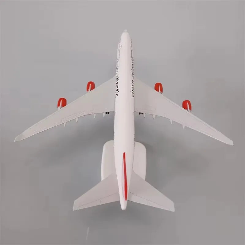 20cm Model Plane British Virgin Atlantic B747 Airlines 747 Diecast Airplane Toy For Boys Alloy Metal Model Aircraft W Wheels